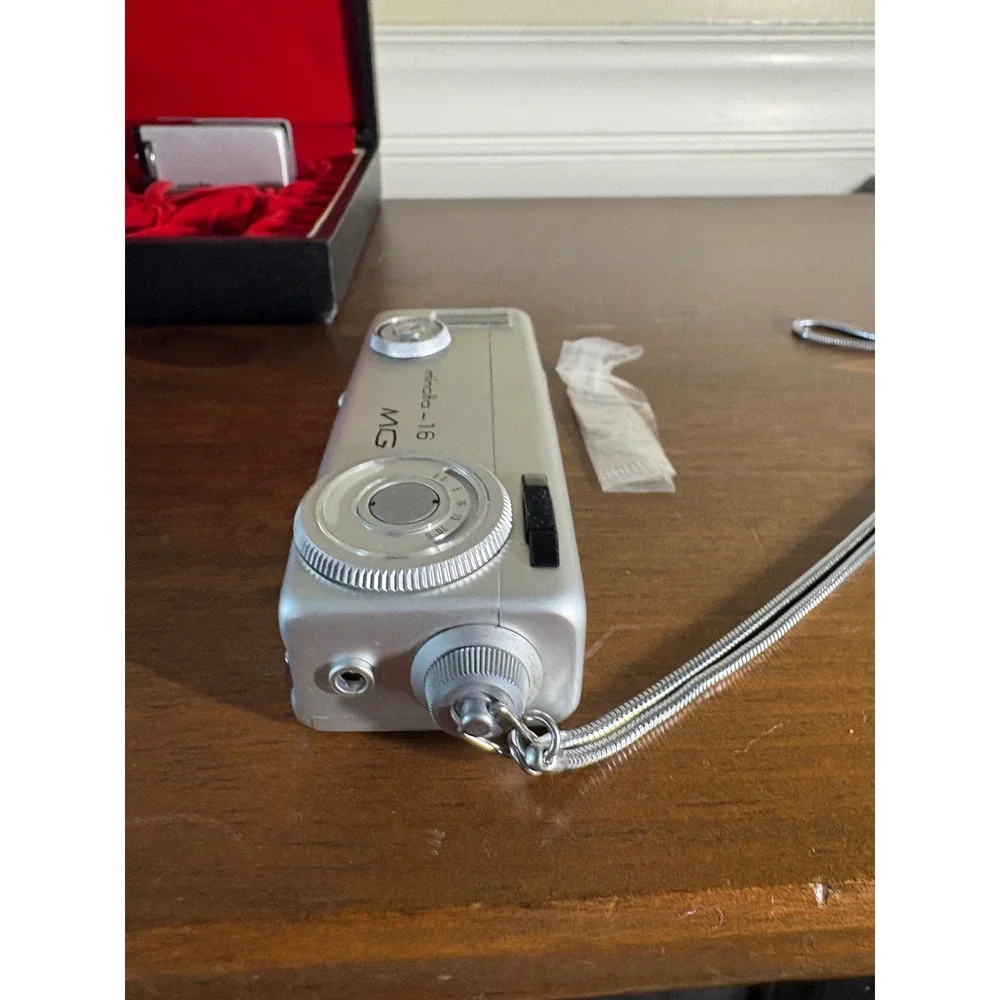 Vintage Minolta-16 MG Subminiature Spy Camera Kit with Case and Accessories